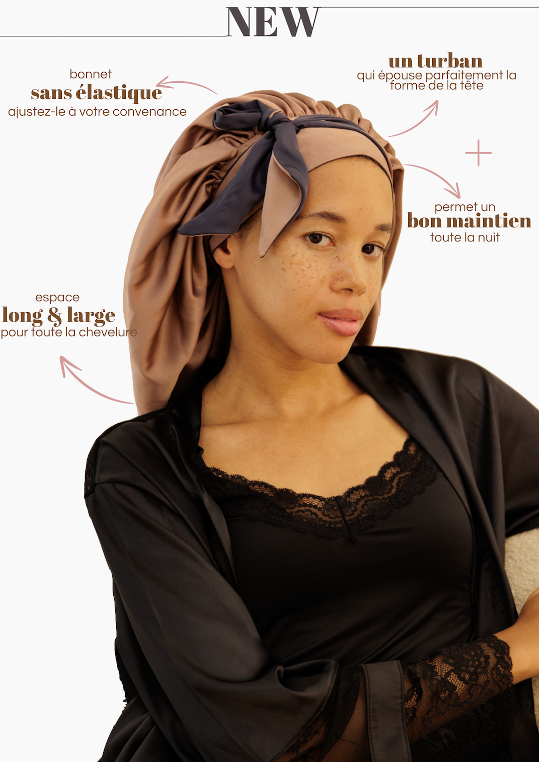 Bonnet à turban Silky 