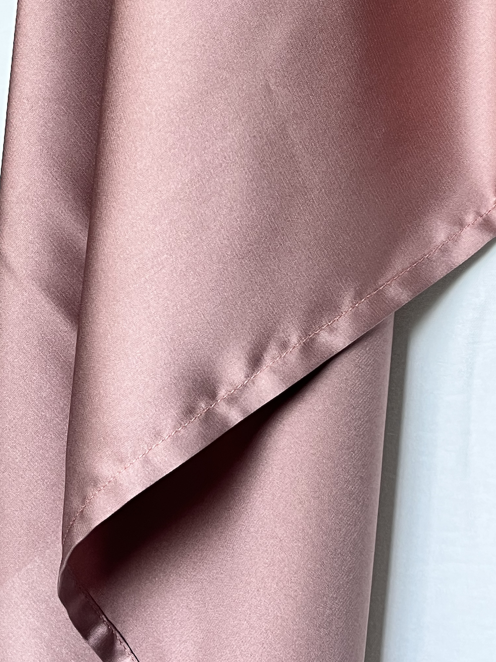 Foulard satin vieux rose - ALBA