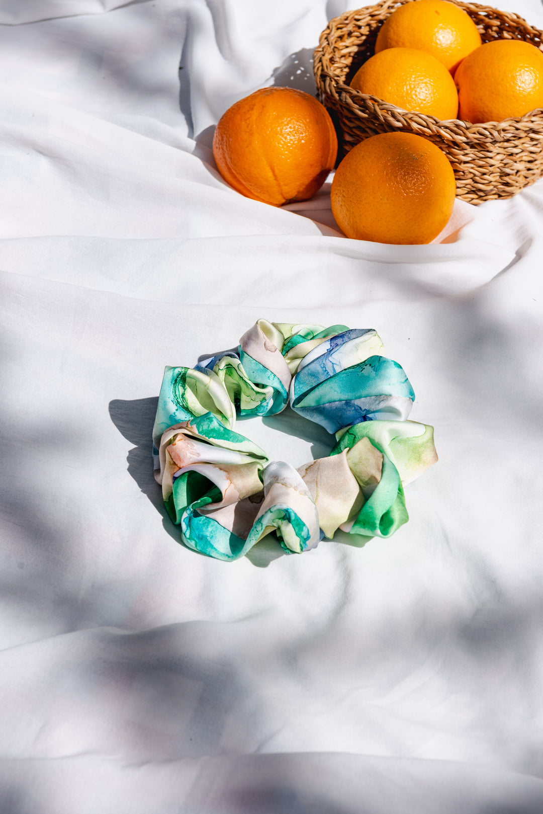 CHOUCHOU en satin MAXI, CLASSIC, MINI vert - JESSIE