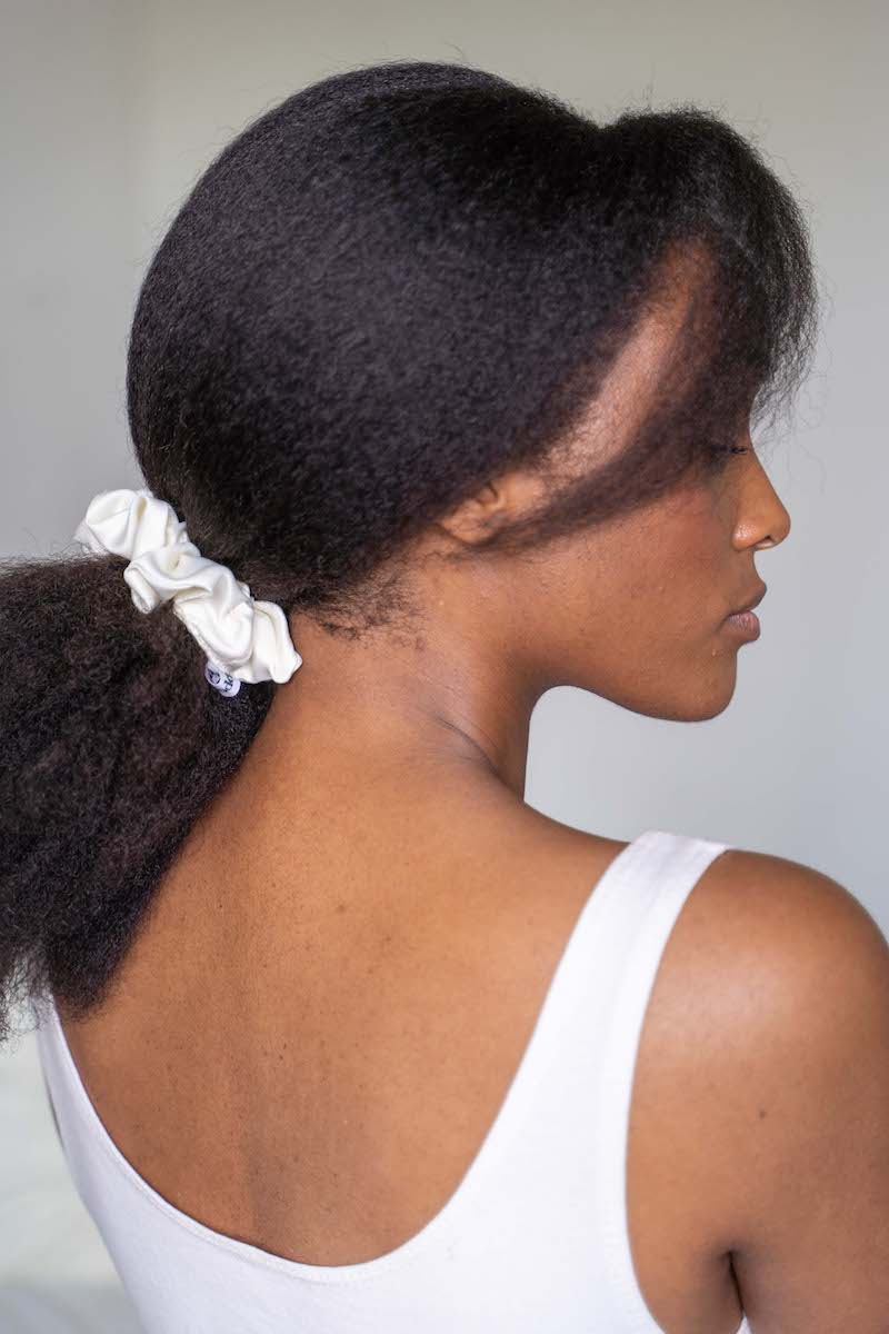 CHOUCHOU en satin Maxi, Classic, Mini blanc ivoire - VANESSA